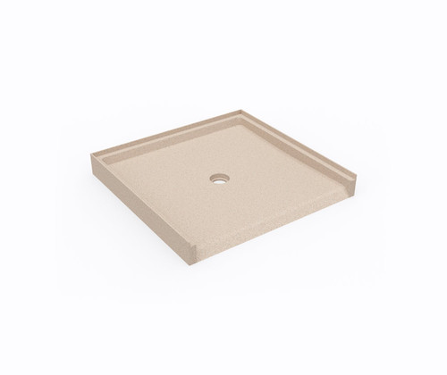 Swanstone SF03738MD.040 37 x 38  Alcove Shower Pan with Center Drain in Bermuda Sand