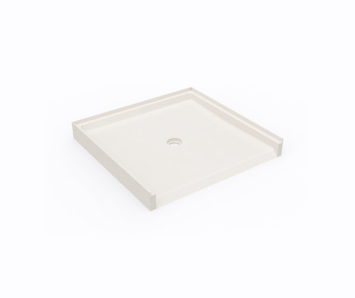 Swanstone SF03738MD.018 37 x 38  Alcove Shower Pan with Center Drain in Bisque