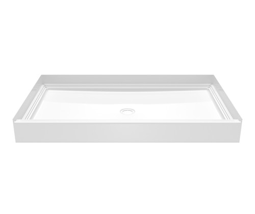 Swanstone VP6034CPAN.018 Solid Surface Alcove Shower Pan with Center Drain in Bisque