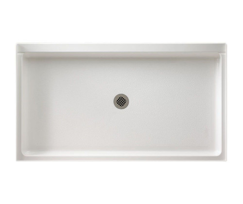 Swanstone FF03260MD.010 32 x 60 Veritek Alcove Shower Pan with Center Drain in White