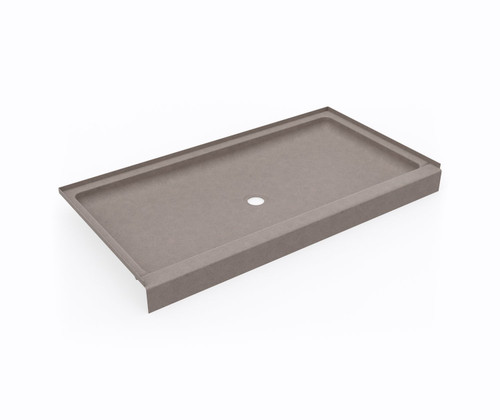 Swanstone SF03260MD.212 32 x 60  Alcove Shower Pan with Center Drain Clay