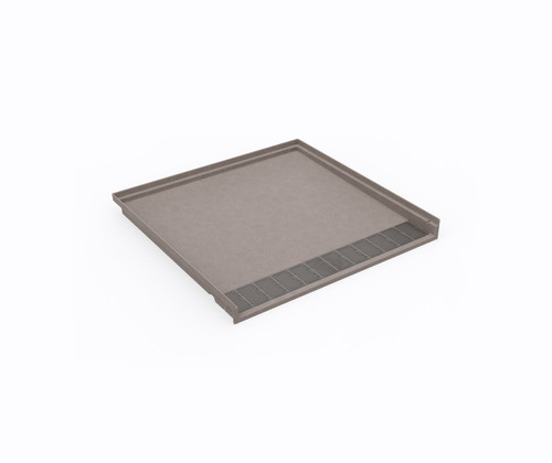 Swanstone ST03838.212 38 x 38 Performix Alcove Shower Pan with Center Drain Clay