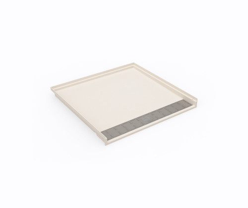 Swanstone 38 x 38 Performix Alcove Shower Pan with Center Drain in Tahiti White - ST03838.011