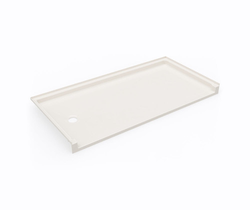 Swanstone SB03060RM.018 30 x 60  Alcove Shower Pan with Right Hand Drain in Bisque