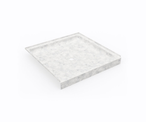 Swanstone SF04242MD.130 42 x 42  Alcove Shower Pan with Center Drain in Ice