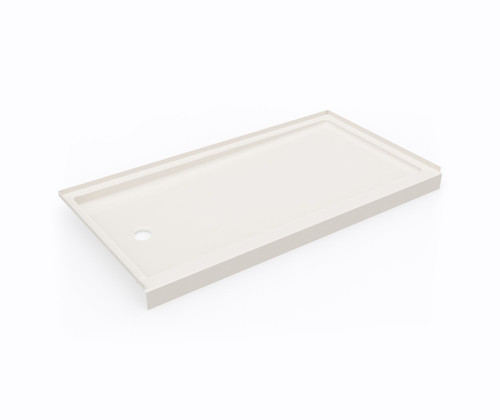 Swanstone SR03260LM.018 32 x 60 Alcove Shower Pan with Left Hand Drain in Bisque
