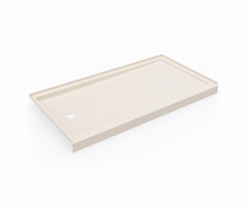 Swanstone 32 x 60 Alcove Shower Pan with Left Hand Drain in Tahiti White - SR03260LM.011