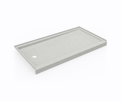Swanstone SR03260LM.226 32 x 60 Alcove Shower Pan with Left Hand Drain Birch
