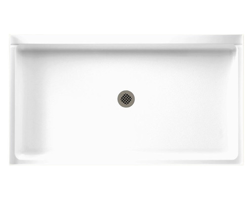 Swanstone SF03460MD.010 34 x 60  Alcove Shower Pan with Center Drain in White