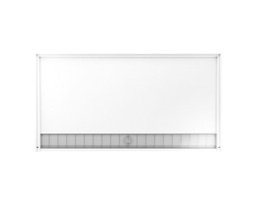 Swanstone FB03462.010 34 x 62 Veritek Alcove Shower Pan with Front Center Drain in White