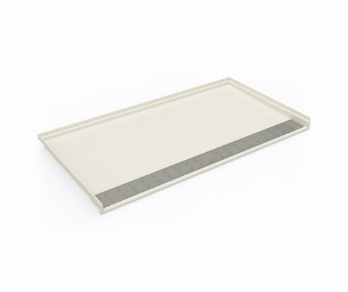 Swanstone SB03462.037 34 x 62 Performix Alcove Shower Pan with Center Drain in Bone