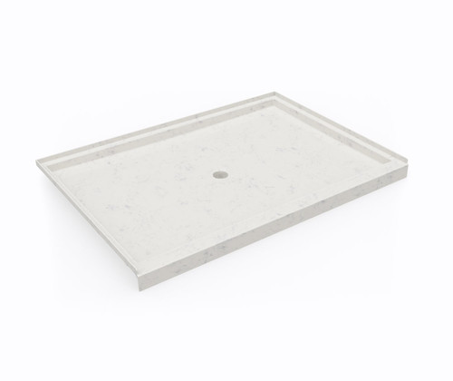Swanstone 42 x 60 Alcove Shower Pan with Center Drain - Carrara - SF04260MD.221