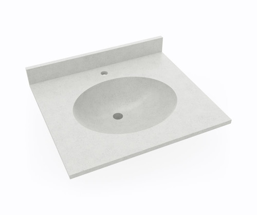 Swanstone Ellipse 19 x 25 Single Bowl Vanity Top in Birch - VT01925.226