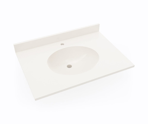 Swanstone Ellipse 22 x 31 Single Bowl Vanity Top in Bisque - VT02231.018