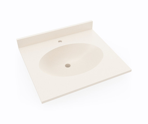 Swanstone Chesapeake 22 x 25 Single Bowl Vanity Top in Tahiti White - CH02225.011
