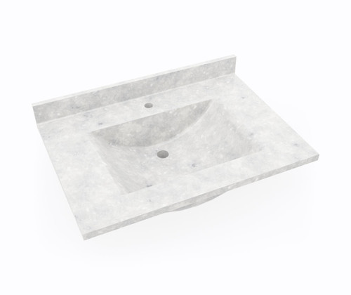 Swanstone CV02231.130 Contour 22 x 31 Single Bowl Vanity Top in Ice