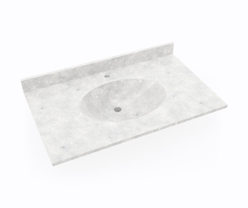 Swanstone Chesapeake 22 x 37 Single Bowl Vanity Top in Ice - CH02237.130