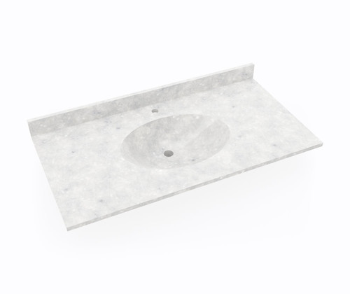 Swanstone Chesapeake 22 x 43 Single Bowl Vanity Top in Ice - CH02243.130