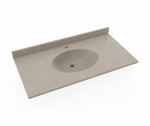 Swanstone Chesapeake 22 x 43 Single Bowl Vanity Top in Limestone - CH02243.218