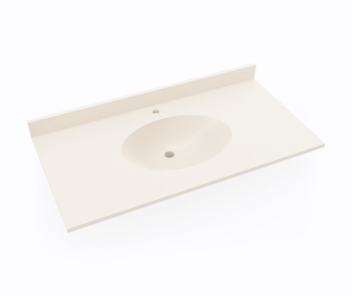 Swanstone CH02243.011 Chesapeake 22 x 43 Single Bowl Vanity Top in Tahiti White