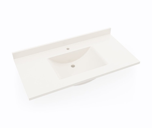 Swanstone CV02243.018 Contour 22 x 43 Single Bowl Vanity Top in Bisque