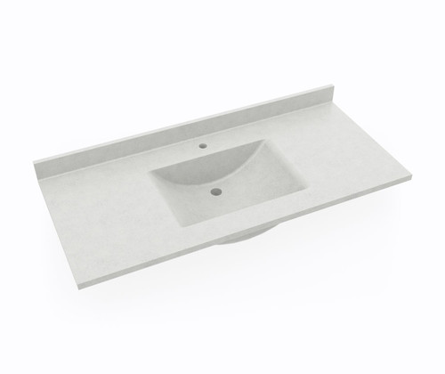 Swanstone Contour 22 x 49 Single Bowl Vanity Top in Birch - CV02249.226