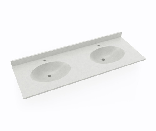 Swanstone CH022732B.226 Chesapeake 22 x 73 Double Bowl Vanity Top in Birch