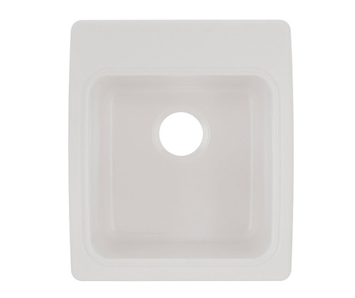 Swanstone SSUS2000.010 17 x 20  Undermount Or Drop-In Small Bowl Utility Sink in White