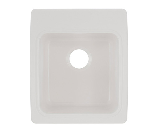Swanstone 17 x 20 Undermount Or Drop-In Small Bowl Utility Sink in White - SSUS2000.010