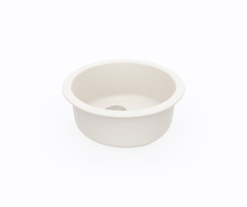 Swanstone 18 1/2" Undermount Or Drop-In Round Bowl Sink in Bisque - KS00018RB.018