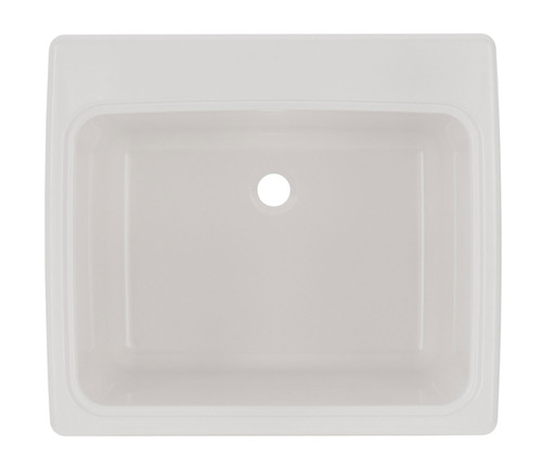 Swanstone SSUS1000.018 22 x 25 Undermount Or Drop-In Large Bowl Utility Sink in Bisque