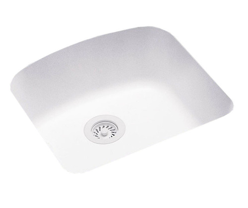 Swanstone 20 x 21 Undermount Large Bowl Sink in White - US02021SB.010