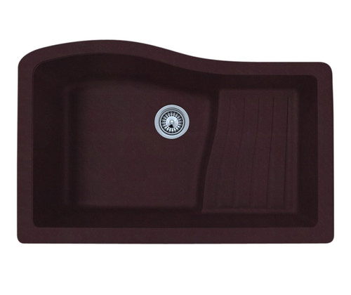 Swanstone 22 x 33 Granite Undermount Ascend Bowl Sink in Espresso - QU03322AD.170