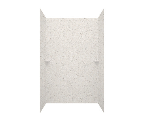 Swanstone SK363696.040 36 x 36 x 96  Smooth Glue up Shower Wall Kit in Bermuda Sand