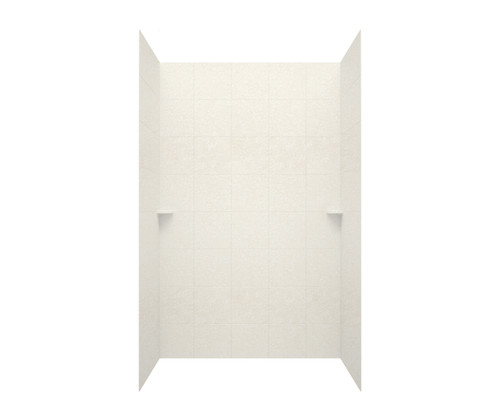 Swanstone SQMK963636.011 36 x 36 x 96  Square Tile Glue up Shower Wall Kit in Tahiti White