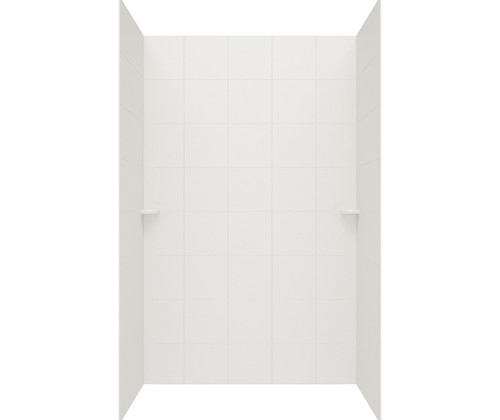 Swanstone SQMK963636.226 36 x 36 x 96  Square Tile Glue up Shower Wall Kit in Birch