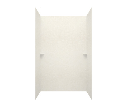 Swanstone SK484896.011 48 x 48 x 96  Smooth Glue up Shower Wall Kit in Tahiti White