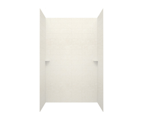 Swanstone MSMK843062.011 30 x 62 x 84  Modern Subway Tile Glue up Shower Wall Kit in Tahiti White