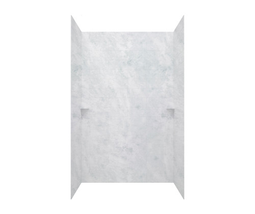 Swanstone MSMK843462.130 34 x 62 x 84  Modern Subway Tile Glue up Shower Wall Kit in Ice