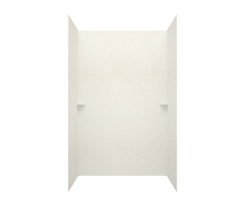 Swanstone 36 x 62 x 96 Smooth Glue up Shower Wall Kit in Tahiti White - SK366296.011