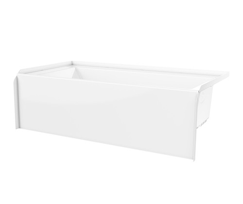 Swanstone 60 x 30 Solid Surface Bathtub with Right Hand Drain in White - VP6030CTMINR.010