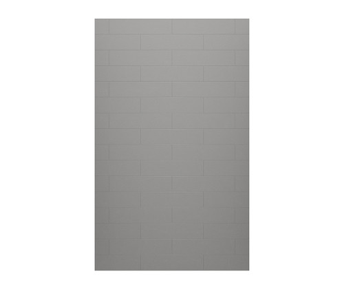 Swanstone  MSMK7230.203 30 x 72  Modern Subway Tile Glue up Bathtub and Shower Single Wall Panel in Ash Gray