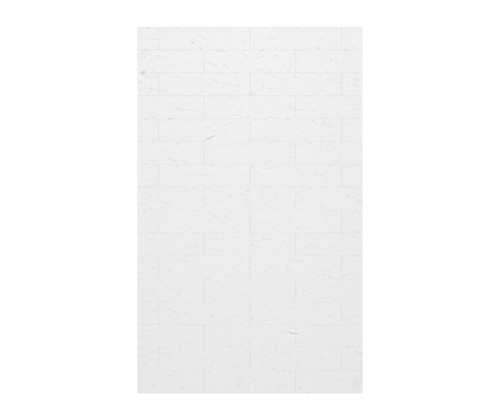 Swanstone  MSMK7230.221 30 x 72  Modern Subway Tile Glue up Bathtub and Shower Single Wall Panel in Carrara