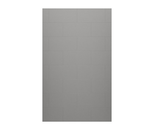 Swanstone 32 x 72 Traditional Subway Tile Glue up Bathtub and Shower Single Wall Panel in Ash Gray - TSMK7232.203