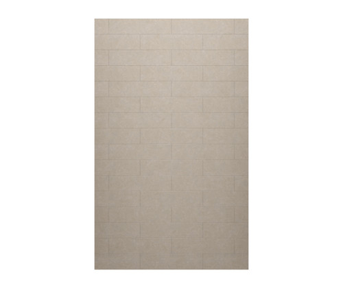 Swanstone  MSMK7234.218 34 x 72  Modern Subway Tile Glue up Bathtub and Shower Single Wall Panel in Limestone