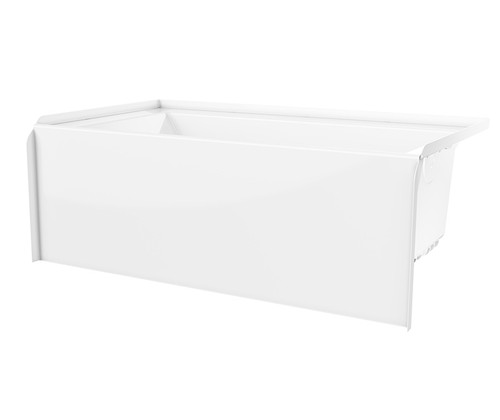 Swanstone 60 x 32 Solid Surface Bathtub with Right Hand Drain in White - VP6032CTMMR.010