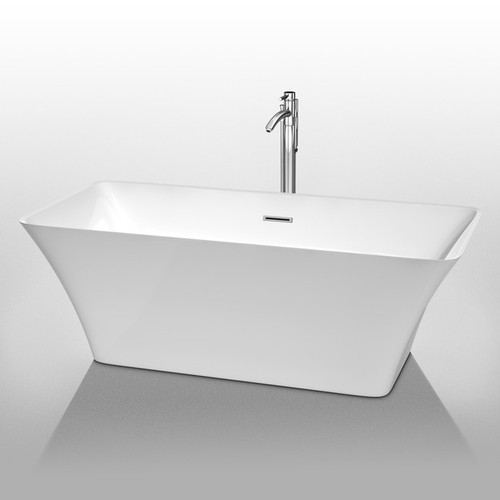 Wyndham WCBTK150467 Tiffany Soaking Bathtub 67" White Tiffany Soaking Bathtub