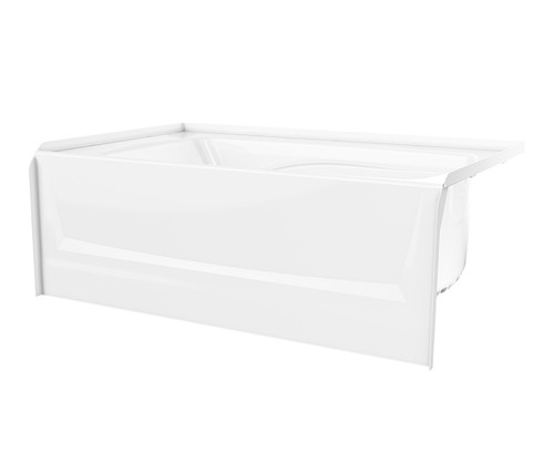 Swanstone  VP6036CTL.018 60 x 36 Solid Surface Bathtub with Left Hand Drain in Bisque