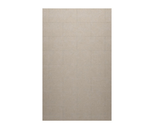 Swanstone TSMK9634.218 34 x 96 Traditional Subway Tile Glue up Bathtub and Shower Single Wall Panel in Limestone
