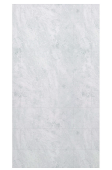 Swanstone TSMK8438.130 38 x 84 Traditional Subway Tile Glue up Bathtub and Shower Single Wall Panel in Ice